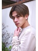 センターパートナチュラルマッシュ刈り上げツーブロック