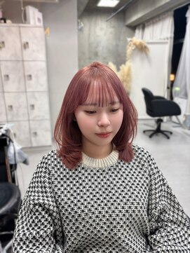 ジィルム(XELM) ハイライトカラーミルクティーベージュレイヤーカット