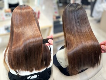 ケンジ 平塚ラスカ店(KENJE)の写真/【悩みに合わせたオリジナルトリートメントを提供♪】ブリーチやデザインが映える理想の髪を叶える【平塚】