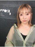 小顔シースルーバング外人風ハイライトカラー【下北沢】