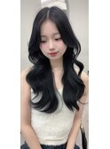 (licca内堀)韓国ヘア×レイヤーカット×センター分け