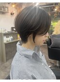 ショートボブ/ショートヘア/丸みショート/丸みボブ/20代30代40代