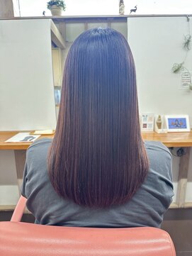 ナンバーエイト(number eight) 20代30代40代髪質改善ナチュラルロング×透明感ショコラアッシュ