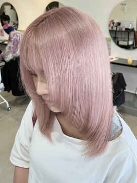 ラック 表参道(LUCK) ペールピンク/ブリーチ/ケアブリーチ/デザインカラー/表参道