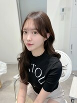 ラクシア(LucxiA)&nbsp;顔まわりカット/顔周り/韓国ヘア/レイヤーカット/小顔/黒髪