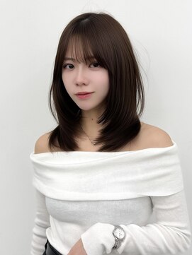 アマトウキョウスマートサロン(AMA TOKYO×Smart Salon) くびれレイヤー/顔まわりカット/レイヤーカット/小顔ヘア