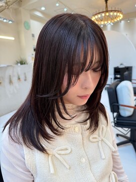 長野市美容室/美髪◎ミディアムレイヤー×髪質改善