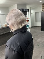 ガルボヘアー 桟橋店(garbo hair)&nbsp;ホワイトブロンド　ケアブリーチ　高知美容室