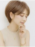 20代30代40代50代/耳掛け可能な大人可愛いショートボブスタイル