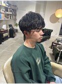 ツイストスパイラルパーマ×メンズマッシュ