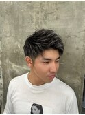 メンズカット/ブリーチ/ニュアンスパーマ/メンズハイライト/眉毛