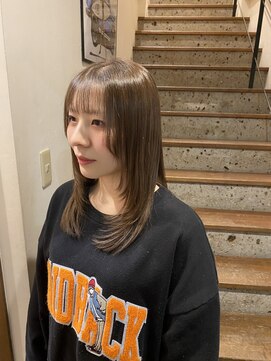 シュガー 盛岡(SUGAR) 髪質改善トリートメント　ロング　ベージュカラー