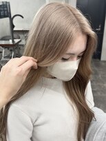 ニコ トウキョウ 渋谷(nico TOKYO)&nbsp;ミルクティーベージュダブルカラーハイトーン韓国レイヤー