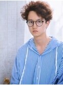 men's/ツイストスパイラル/リバースセンターパート/メンズ