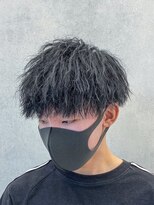 ルースト 南堀江店(ROOST) 刈り上げセンターパート/波巻きツイストスパイラル/南堀江