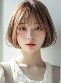 ショートボブ/ストレートボブ/前下がりボブ髪質改善20代30代40代