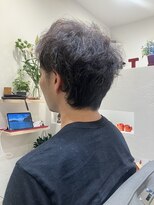 ミーティア(Meteor) 襟足長めのウルフパーマスタイル
