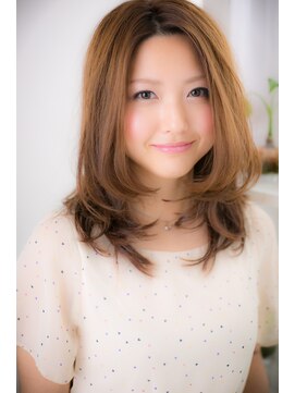 美容室 ファクト(fact) 大人可愛い☆20代30代40代★極上艶髪ストレート×透明感カラー