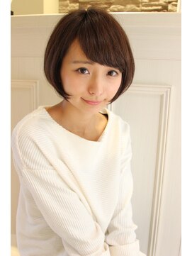 レウナ 外苑前(Reuna) ショートボブ黒髪でも可愛く決まる