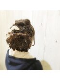 結婚式ハーフアップ