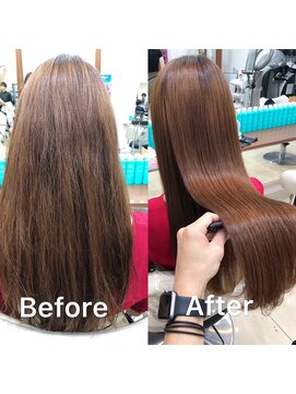 アッシュ 下丸子店(Ash) ヘアエステで広がりも抑え艶髪へ