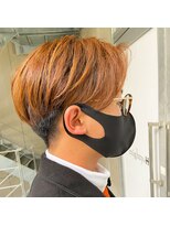 マイティ バイ エイチ(mighty by H)&nbsp;センターパート×ブラウンカラー