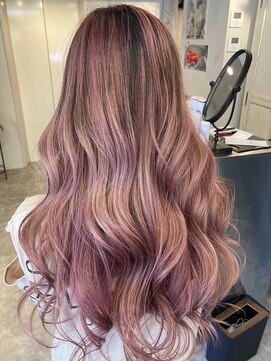 ヘアスタジオニコ(hair studio nico...) ピンク