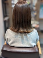 ナンバー エアロ 横浜(N° +aero)&nbsp;韓国ヘア/マロンベージュ/シースルーバング/くびれミディ