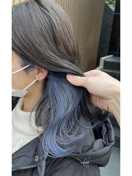 アクト(ACT) インナーカラー/イヤリングカラー/ブルー/ネイビー