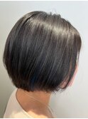 ショートボブ×ユニコーンカラー