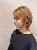 20代/30代/40代/50代/覚王山/千種/ウルフカット/ベージュ/顔周り