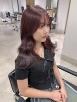 ゴウトゥデイ 渋谷MODI店(GO TODAY)&nbsp;ワインレッド ブリーチなしダブルカラー <渋谷/渋谷駅>