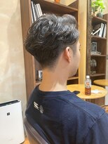 ビジネスマン/簡単メンズスタイリング/スパイラルパーマフェード
