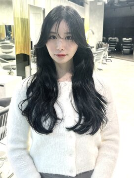 シティ(CITY) 韓国ヘア レイヤーカット ブルーブラック 表参道