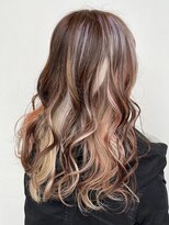 ロンドエニカ 大宮(Lond enika)&nbsp;レイヤーボブブリーチなしダブルカラーロング[大宮]