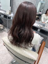 フォンド 津田沼(fond.)&nbsp;黒髪/グレーベージュ/レイヤーロング/前髪パーマ/津田沼