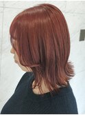 伸ばしかけでも可愛い★切りっぱなし外ハネボブ★ピンク★