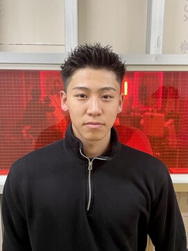 メリケンバーバーショップ トーキョー(MERICAN BARBERSHOP TYO) BURG 【スパイキーショート/フェザーアップ】