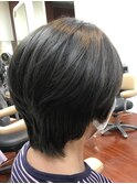 20代30代大人可愛い小顔ボブ前下がりショート
