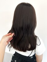 カノエ 福岡香椎店(canoe)&nbsp;黒髪　韓国風ヘア　ミディアムヘア　艶トリートメント　ツヤ髪