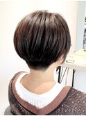 刈り上げ女子/丸みショート/マッシュショート/前下がりショート