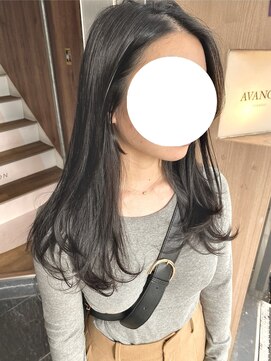 アヴァンス 天王寺店(AVANCE.) レイヤーカット×暗髪カラー