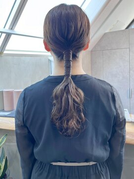 ロンド ボーイ 表参道(Lond BOY) ウェーブミディアム×髪質改善ヘアセット/ヘアアレンジ[表参道]