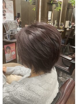 ヘアメイクスタジオ ココ(hair make studio coco) お洒落でクール★ワインレッドカラー♪