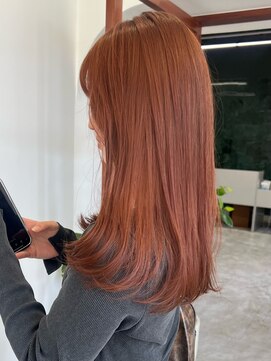 ソピ バイ インビテーション(sopi by invitation) アプリコットオレンジ/艶感オレンジカラー/ブリーチなしRINA