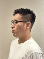 ショート 刈り上げ アイロンパーマ ナチュラル