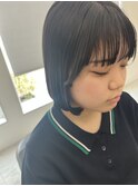 ボブ×地毛風カラー