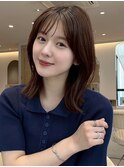 髪質改善＊外ハネデザインカラー＊美髪【滋賀守山】