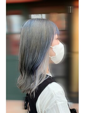 グッディ 倉敷笹沖店(GOOD-DAY) 【YUKA】グレージュ×ホワイトイヤリングカラー