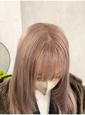 ミディアム暗めカラーデザインカラーフェイスフレーミング